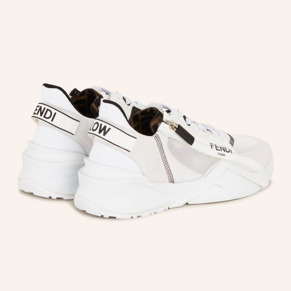 Fendi Flow White and Black Athletic Shoes - Picture 2 of 13